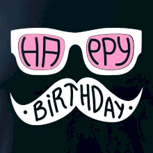 Mustache narozeniny - okuliare