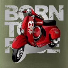 Scooter born to ride red