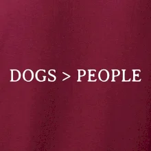 Dogs > People