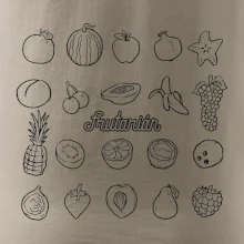 Frutarián ovocie vo štvorci