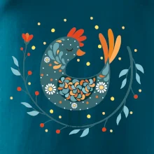 Folklór - sliepky s margarétkami Folklór - sliepky s margarétkami