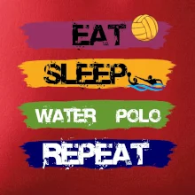 Eat sleep watter polo farebné