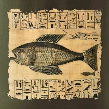 Egyptské hieroglyfy ryba