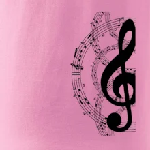 Husľový kľúč a noty