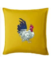 Kohút kreslený biely