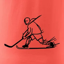 Kreslený hokejista tučnou fixkou Kreslený hokejista tučnou fixkou