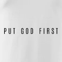 Put God first slabý nápis
