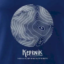 Keprník - vrstevnice v kruhu
