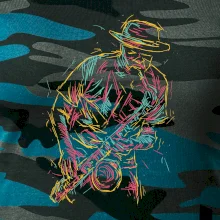 Jazz saxofón splash