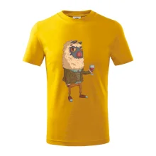 Alpaka s vínom muž