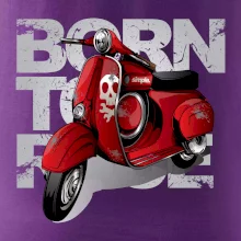 Scooter born to ride red