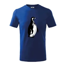 Tučniak čiernobiely z boku