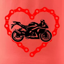 Moto srdce reťaz - superšport Moto srdce reťaz - superšport