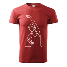 Preťahujúca sa žena jedným ťahom