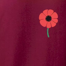 Vlčí mak ikonka na prsníku