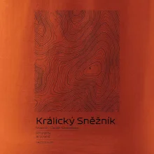 Králický Sněžník - vrstevnice v obdĺžniku