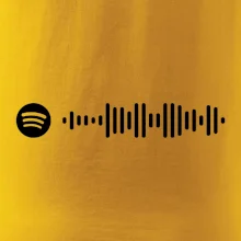 Spotify kód na prsníku