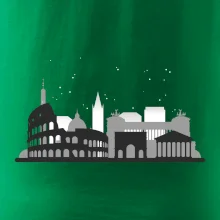 Rím silueta pamiatky Rím silueta pamiatky