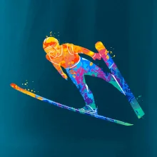 Skokan na lyžiach splash