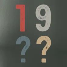 Vintage číslica - vlastný rok Vintage číslica - vlastný rok