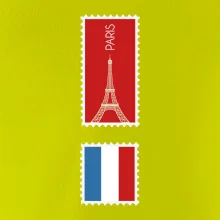 Paríž známka farebná