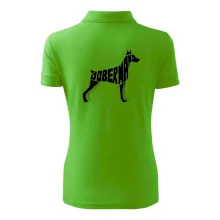 Dobermans - nápis v tele