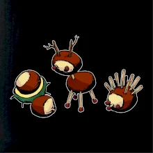 Gaštanové zvieratká - v rade