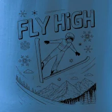 Čiernobiely skokan fly high