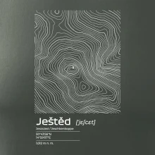 Ještěd - vrstevnice v obdĺžniku