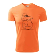 Futbalová lopta kopačka jedným ťahom Futbalová lopta kopačka jedným ťahom