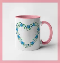 Modré tulipánové srdiečko (Pecka design)