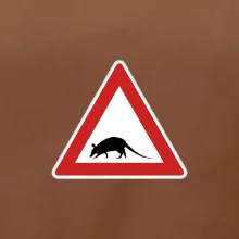 Dopravná značka - krysa Dopravná značka - krysa