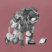 Americký futbal astronaut