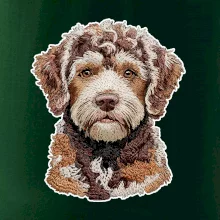 Lagotto romagnolo vyšívaná hlava na prsníku