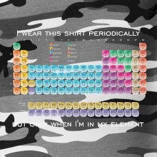 I wear this shirt periodically but only when I'm in my element