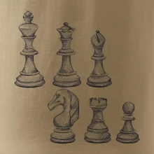 Šachové figúrky kreslené