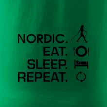 Nordic walking eat sleep
