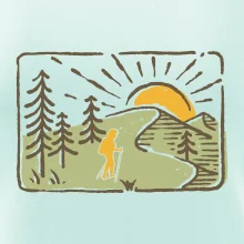 Nordic walking v prírode