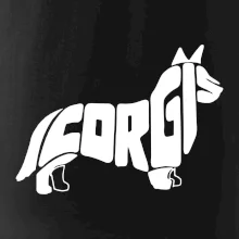 Corgi - nápis v tele Corgi - nápis v tele