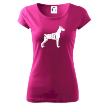 Dobermans - nápis v tele