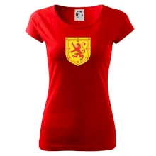 Škótsky lev na hrudi