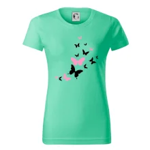 Motýle ružovo čierni