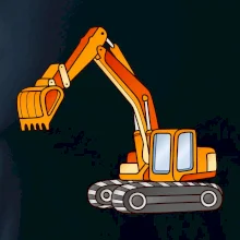 Bager bez nápisu oranžový