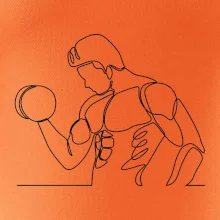 Fitness muž jedným ťahom