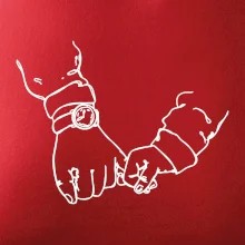 Otec a syn ruky obrys