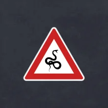 Dopravná značka - Pozor had