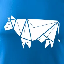 Origami krava z boku