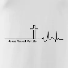 Jesus Saved My Life kríž ekg