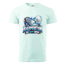 Bedmintonová raketa s košíčkom eat sleep repeat
