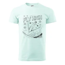 Čiernobiely skokan fly high